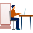 پیش‌نمایش فایل the-man-is-working-on-blank-advertisement-12860492 از پک تابلوهای تبلیغاتی