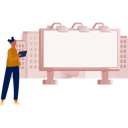 پیش‌نمایش فایل the-woman-is-checking-company-bill-board-advertisement-12860498 از پک تابلوهای تبلیغاتی