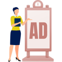 پیش‌نمایش فایل the-woman-is-doing-marketing-ad-12860465 از پک تابلوهای تبلیغاتی