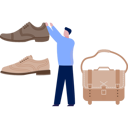 پیش‌نمایش فایل boy-showing-shoes-14360625 از پک فروشگاه لوازم جانبی و تخفیف‌ها