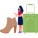 پیش‌نمایش فایل girl-is-showing-luggage-14360623 از پک فروشگاه لوازم جانبی و تخفیف‌ها