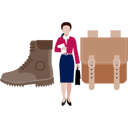پیش‌نمایش فایل girl-is-standing-near-bag-and-shoes-14360619 از پک فروشگاه لوازم جانبی و تخفیف‌ها