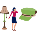 پیش‌نمایش فایل girl-is-looking-at-hat-14360696 از پک فروشگاه لوازم جانبی و تخفیف‌ها