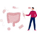 پیش‌نمایش فایل boy-pointing-colon-bacteria-14360434 از پک کولون و روده بزرگ