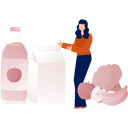 پیش‌نمایش فایل girl-presenting-healthy-diet-14360446 از پک کولون و روده بزرگ