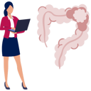 پیش‌نمایش فایل girl-working-about-colon-on-laptop-14360443 از پک کولون و روده بزرگ