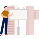 پیش‌نمایش فایل boy-showing-building-billboard-14360327 از پک تابلوهای تبلیغاتی