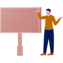 پیش‌نمایش فایل boy-showing-empty-billboard-14360345 از پک تابلوهای تبلیغاتی