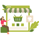 پیش‌نمایش فایل girl-doing-online-shopping-4403791 از پک تجارت الکترونیک و خرید