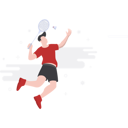 پیش‌نمایش فایل badminton-player-4403743 از پک المپیک توکیو