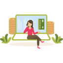 پیش‌نمایش فایل girl-doing-order-confirmation-4403713 از پک خرید و تجارت الکترونیک