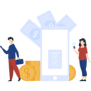 پیش‌نمایش فایل people-using-net-banking-for-money-transfer-4418007 از پک بانکداری