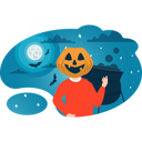 پیش‌نمایش فایل boy-with-pumpkin-face-4424655 از پک هالووین