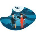 پیش‌نمایش فایل couple-ready-for-halloween-party-4424652 از پک هالووین