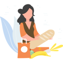 پیش‌نمایش فایل girl-buying-food-items-from-grocery-store-4403303 از پک غذا