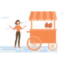 پیش‌نمایش فایل ice-cream-seller-with-cycle-store-4403320 از پک غذا