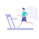 پیش‌نمایش فایل boy-running-on-treadmill-4398555 از پک تناسب اندام