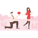 پیش‌نمایش فایل a-boy-purposing-a-girl-by-his-heart-4431266 از پک روز ولنتاین