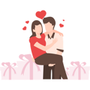پیش‌نمایش فایل couple-giving-valentine-gifts-to-each-other-4431263 از پک روز ولنتاین