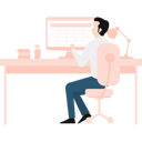 پیش‌نمایش فایل male-working-on-seo-plan-4430538 از پک تحلیل داده‌های سئو