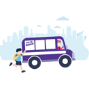 پیش‌نمایش فایل late-for-school-bus-4430426 از پک مدرسه