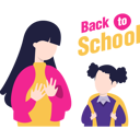 پیش‌نمایش فایل mother-with-daughter-going-to-school-4430434 از پک مدرسه
