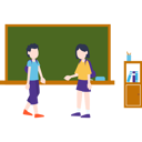 پیش‌نمایش فایل two-students-standing-in-the-classroom-4430439 از پک مدرسه