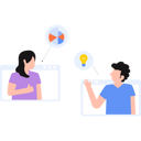 پیش‌نمایش فایل colleagues-sharing-idea-in-online-meeting-4427470 از پک کار از راه دور