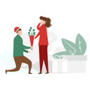 پیش‌نمایش فایل boy-proposing-girl-and-giving-flower-bouquet-4418340 از پک کریسمس