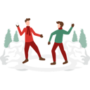 پیش‌نمایش فایل boys-throwing-snowballs-at-each-other-4418338 از پک کریسمس