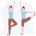 پیش‌نمایش فایل girls-doing-yoga-in-the-morning-and-staying-fit-4423128 از پک فعالیت روزانه