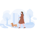 پیش‌نمایش فایل woman-going-for-a-walk-with-the-pet-dog-4423126 از پک فعالیت روزانه