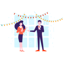پیش‌نمایش فایل couple-announcing-something-on-new-year-party-4425123 از پک سال نو مبارک