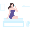 پیش‌نمایش فایل girl-sitting-on-spa-bed-waiting-for-massage-4418154 از پک زیبایی و اسپا