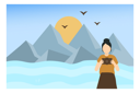 پیش‌نمایش فایل female-photographer-capturing-scenic-pictures-4425144 از پک طبیعت