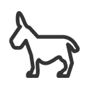 پیش‌نمایش فایل donkey-5136205 از پک نمادها نسخه ۱