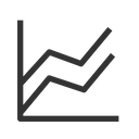 پیش‌نمایش فایل parallel-line-chart-5136220 از پک نمادها نسخه ۱