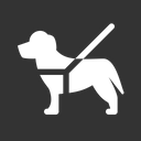پیش‌نمایش فایل guide-dog-5136180 از پک نمادها نسخه ۱