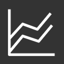 پیش‌نمایش فایل parallel-line-chart-5136145 از پک نمادها نسخه ۱