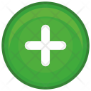 پیش‌نمایش فایل add-plus-math-function-round-green از پک توابع گرد ریاضی