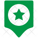 پیش‌نمایش فایل green-star-army-geo-location-point از پک نقاط مهم جغرافیایی برای خدمات نقشه