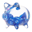 پیش‌نمایش فایل axs-clear-glass-piggy-bank-with-decreasing-piles-of-crypto-coins-8090930 از پک قلک شیشه‌ای با سکه‌های رمزارزی، جلد ۱