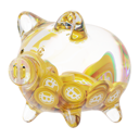 پیش‌نمایش فایل btg-clear-glass-piggy-bank-with-decreasing-piles-of-crypto-coins-8091144 از پک قلک شیشه‌ای با سکه‌های رمزارزی، جلد ۱
