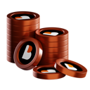 پیش‌نمایش فایل bico-coin-stacks-8365910 از پک پشته سکه‌های رمزارزی، جلد ۱