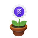 پیش‌نمایش فایل band-crypto-plant-pot-9187829 از پک گلدان گیاه رمزارزی، جلد ۱