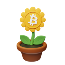 پیش‌نمایش فایل btc-crypto-plant-pot-9187854 از پک گلدان گیاه رمزارزی، جلد ۱