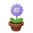 پیش‌نمایش فایل enj-crypto-plant-pot-9187840 از پک گلدان گیاه رمزارزی، جلد ۱