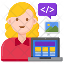 پیش‌نمایش فایل female-developer-4636845 از پک کد ممنوع
