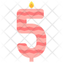 پیش‌نمایش فایل five-number-candle-5372554 از پک تولد