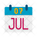 پیش‌نمایش فایل july-5373421 از پک تقویم زمان و تاریخ